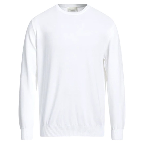 White Textured Celio Pima Cotton Crew Sweater (XL) - Picture 1 of 6